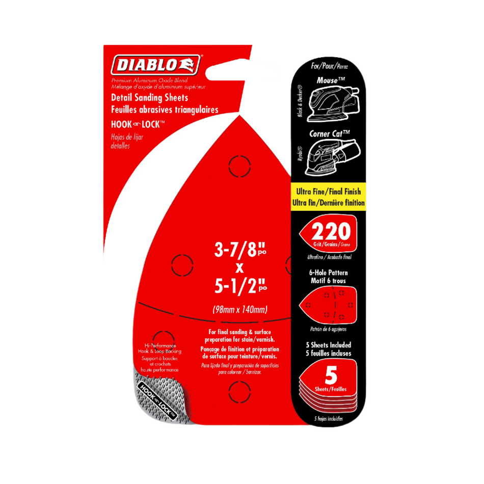 Détail 3-7/8'' x 5-1/2'' CAT/Souris Hook &amp; Lock™ 220 14822