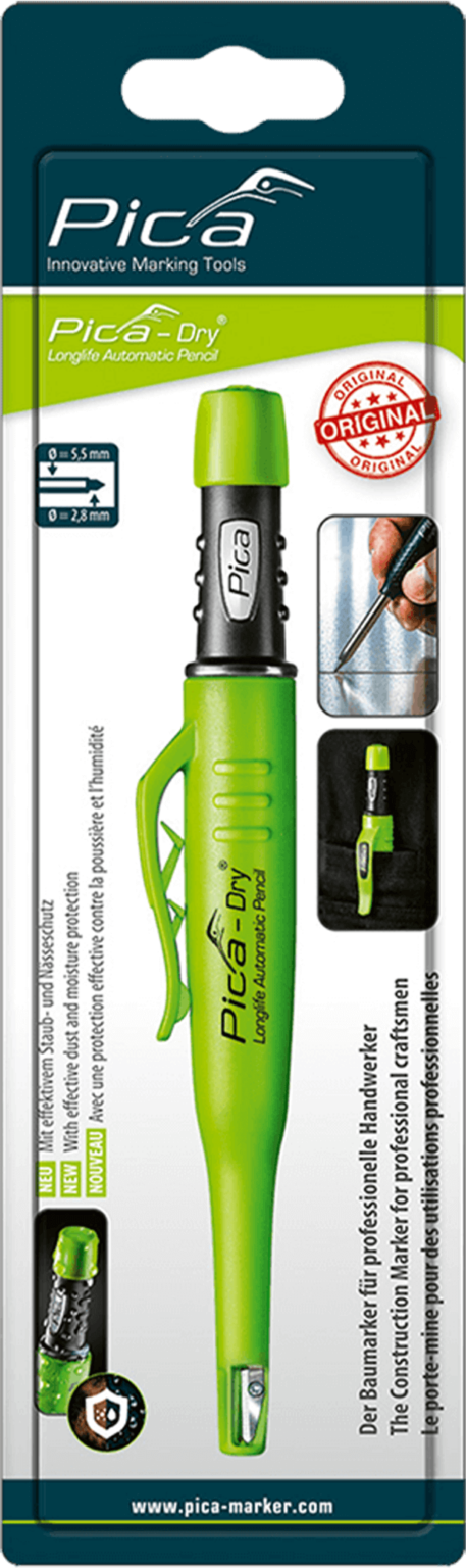Pica, 3030-SB Dry Longlife Automatic Pencil Blister Pack