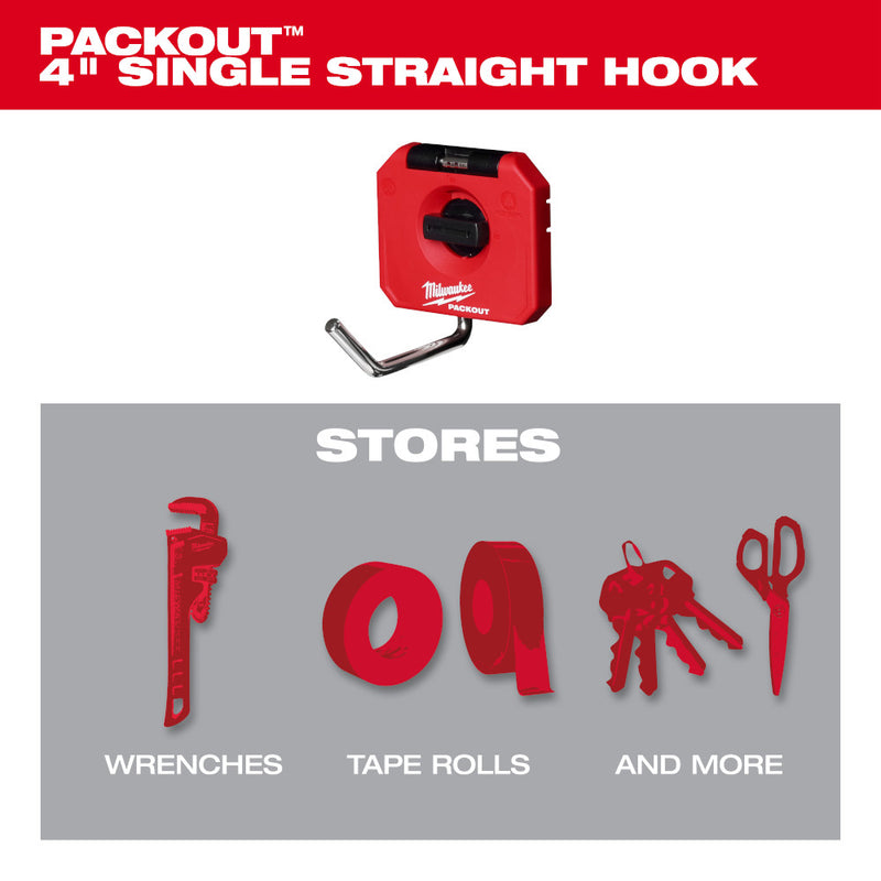 PACKOUT Large S-Hook with PACKOUT Large Wall Plate