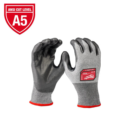 Milwaukee Cut Level 5 High Dexterity Polyurethane Dipped Gloves