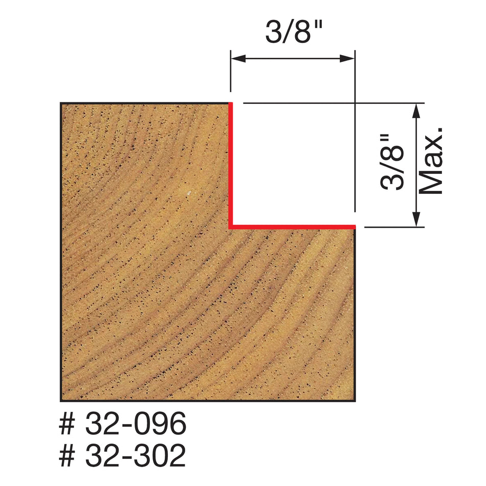 Freud, 32-096 Mèche à feuillure 1-1/4'' x 3/8'' tige 1/4''