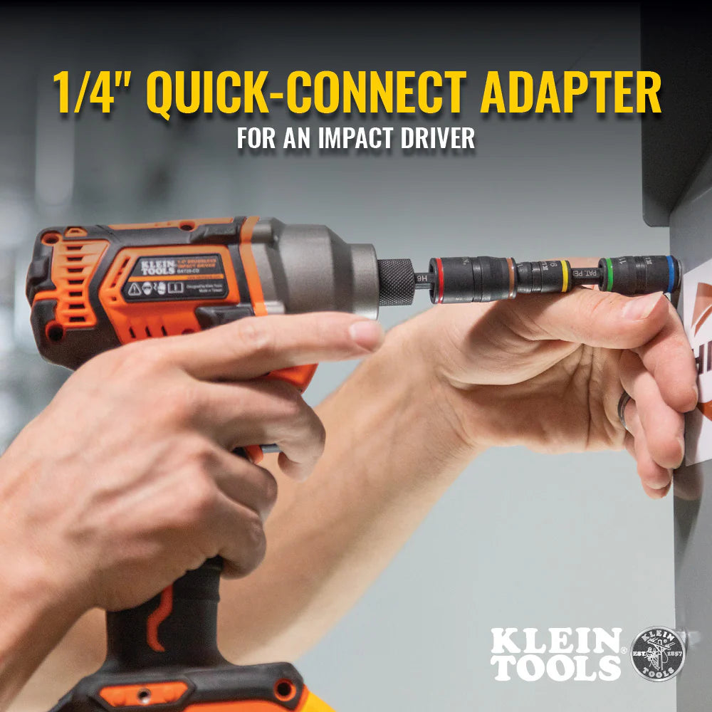 Klein Tools 7-in-1 Impact Flip Socket with Handle, Hex Impact Socket Set Model # 32900R