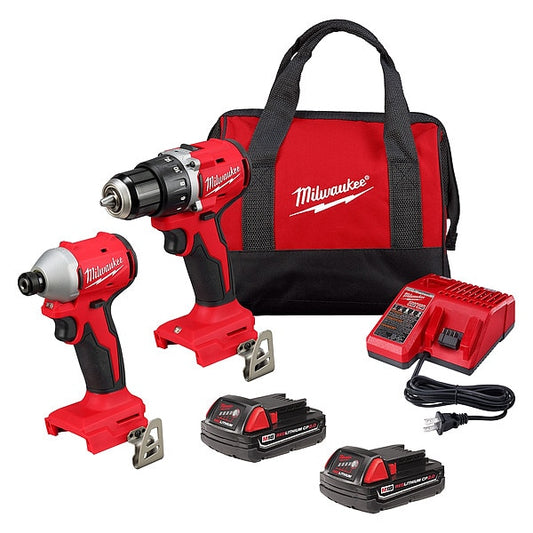 Milwaukee, 3692-22CT Cordless Compact Drill Driver & Impact Driver Kit