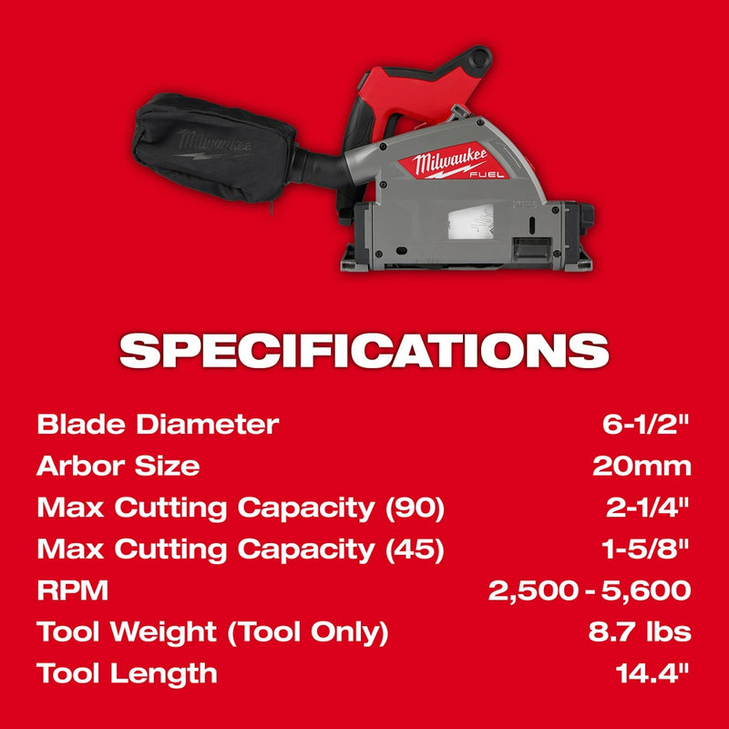 Milwaukee plunge on sale saw cordless