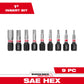 Milwaukee SHOCKWAVE 48-32-4616 Impact Duty Steel Hex Screw Driver Bit Set (9-Piece)