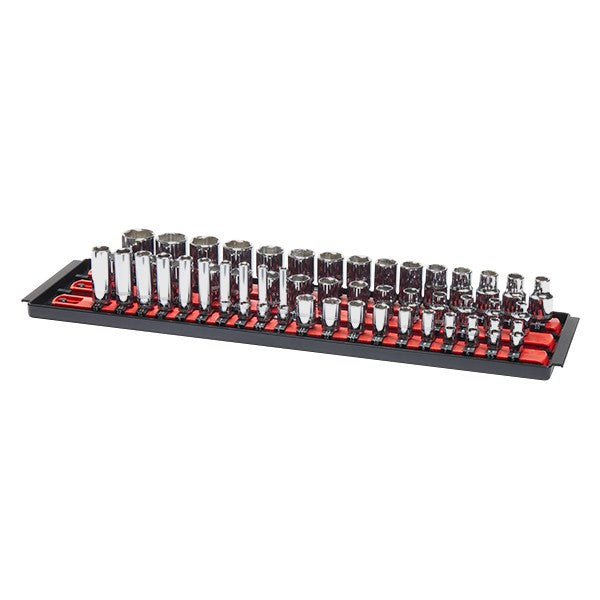 Ernst, 8450 3 Rail Twist Lock Socket Boss 18" - 1/4'', 3/8'', 1/2'' Red