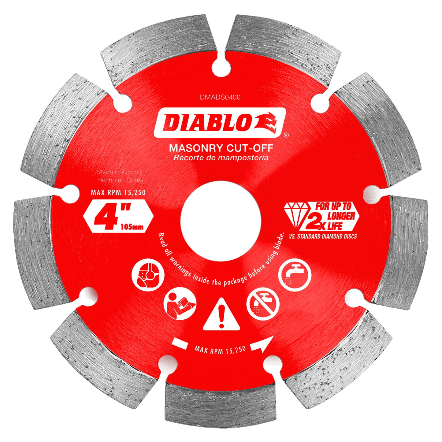 Diablo, Diamond Segmented Cut-Off Discs for Masonry