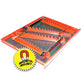 Ernst, 6014M 40 Tool SPACE SAVER Wrench Rail Organizers w/Magnet - Red