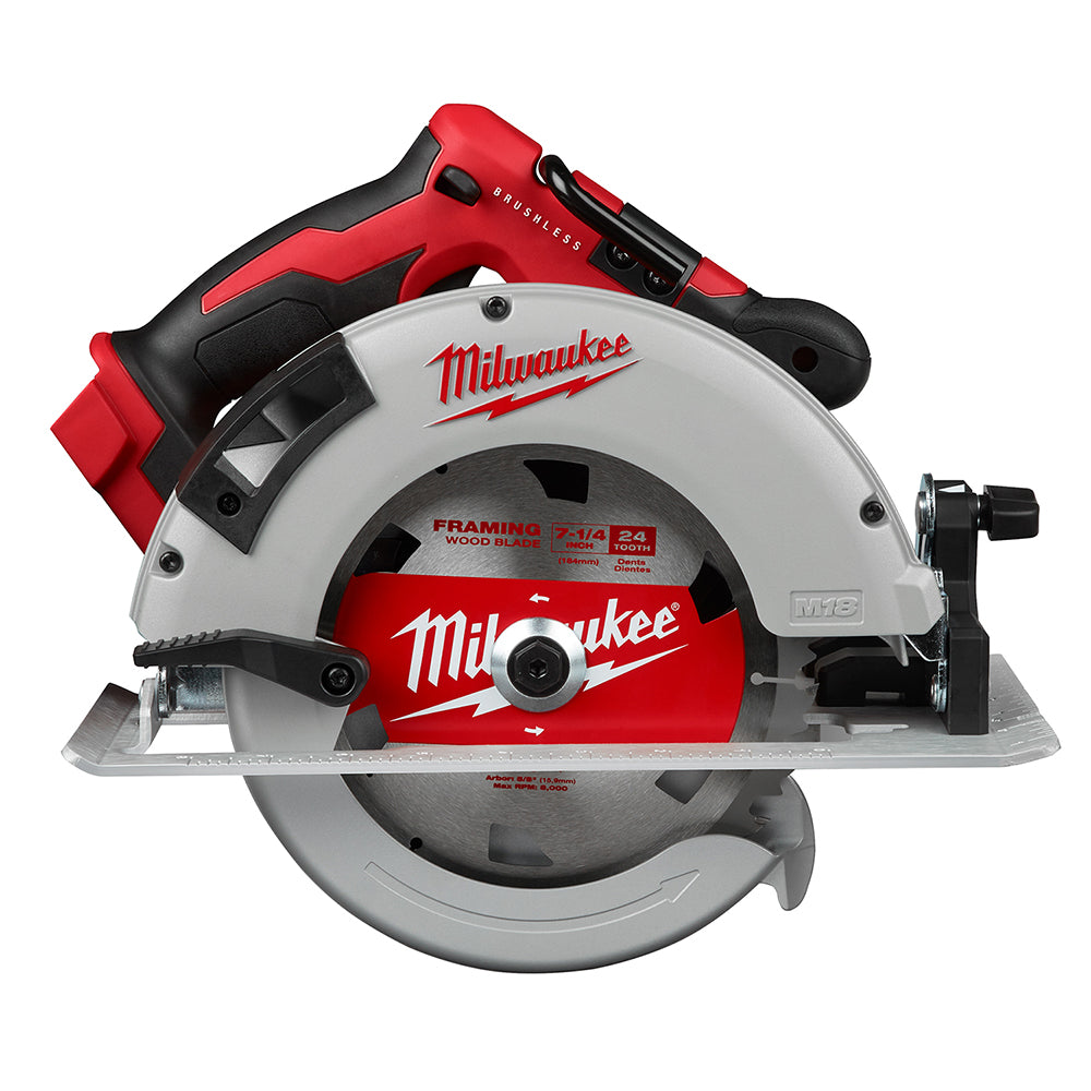 Milwaukee, 2631-20 M18 18 Volt Lithium-Ion Cordless Brushless 7-1/4 in. Circular Saw - Tool Only