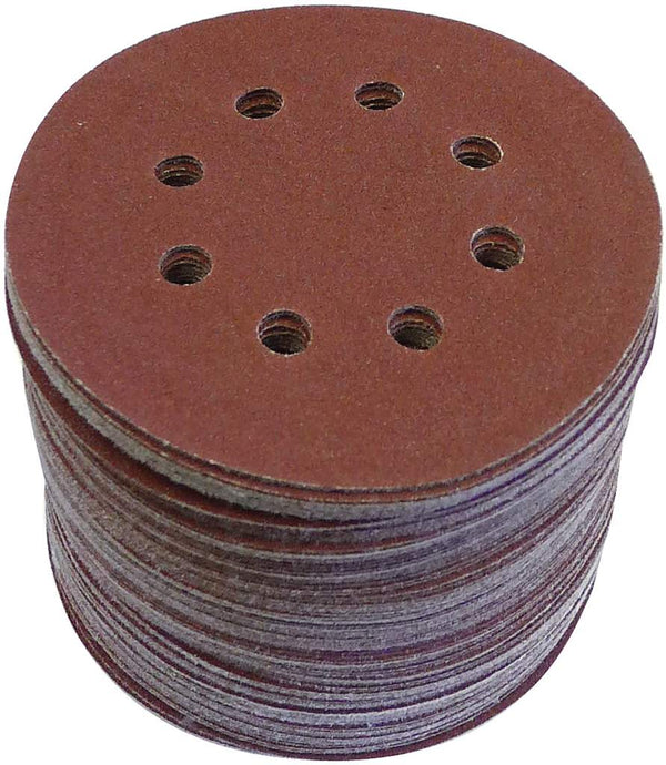 ROK, 44718 5'' Hook & Loop 80-grt Sanding Discs (100pk) 12618