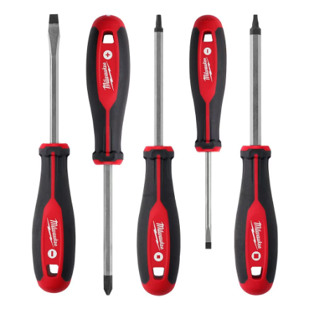 Milwaukee, 48-22-2705 Screwdriver Set - 5 Piece