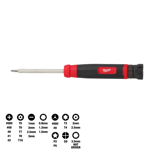 Milwaukee, 48-22-2934 27-in-1 Security Precision Multi-Bit Screwdriver