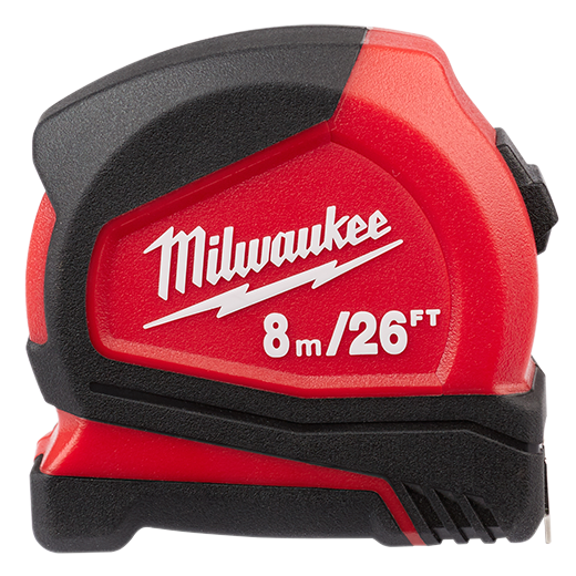 Milwaukee, 48-22-6626 8m/26ft Compact Tape Measure
