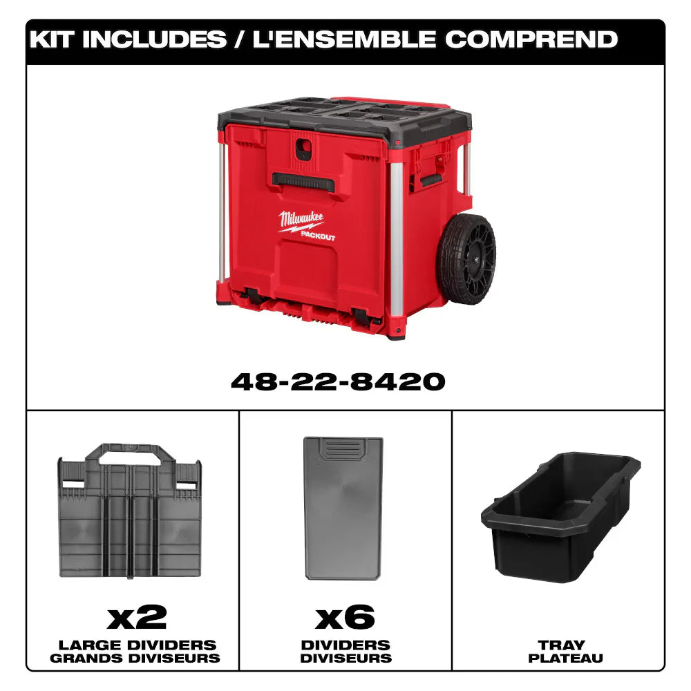 Milwaukee 48-22-8420 PACKOUT™ Rolling Drawer Tool Box