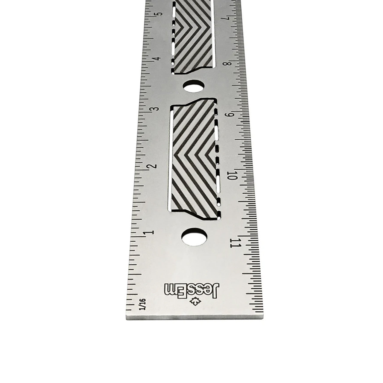 JessEm Imperial Stainless Steel Precision Rulers with Flex Grip