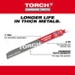 Milwaukee, 48-00-5201 6" 8TPI The TORCH Carbide Teeth SAWZALL Blade