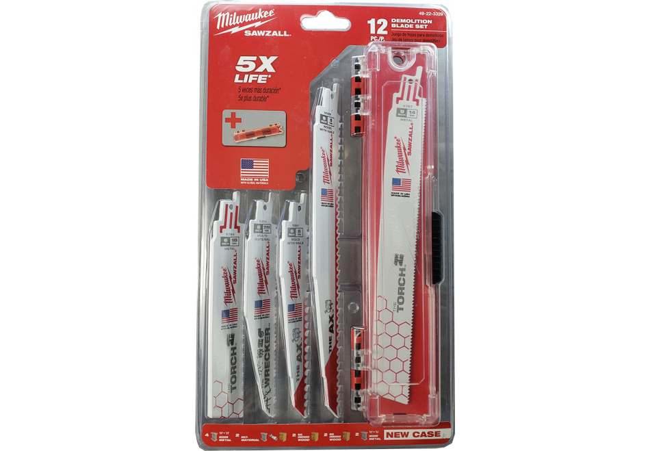 Milwaukee, 49-22-3329 12pc Sawzall Blade Set