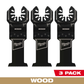 Milwaukee, 49-25-1103 MILWAUKEE® OPEN-LOK™ 1-3/8" HCS Wood Multi-Tool Blades (3 pk)