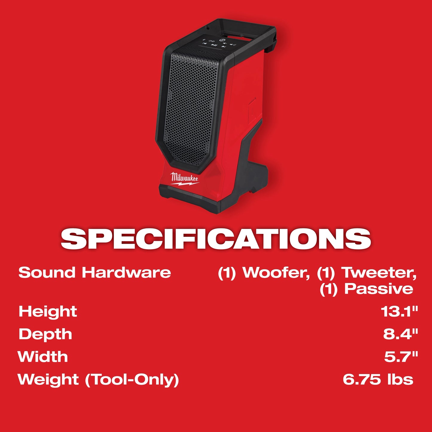 Milwaukee 2954-20 M18 Bluetooth Jobsite Speaker