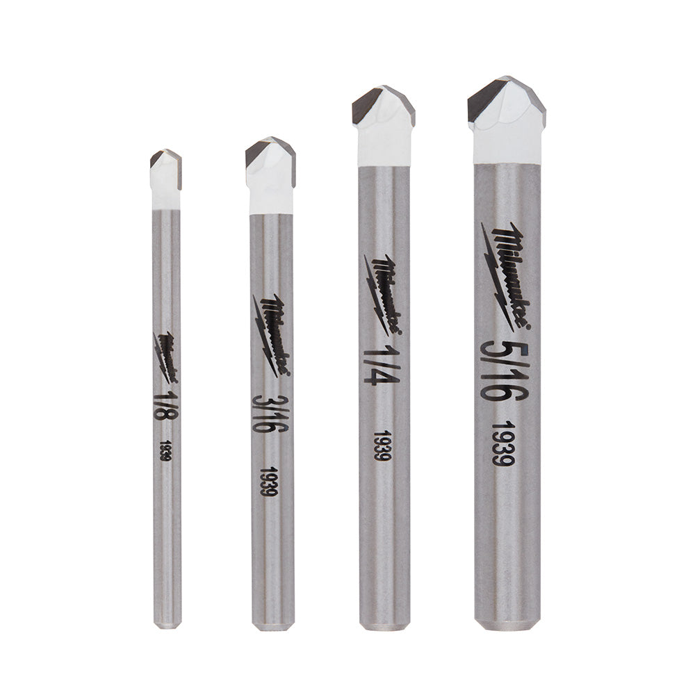 Milwaukee, 48-20-8998 Tile and Natural Stone Bit Set - 4 Piece