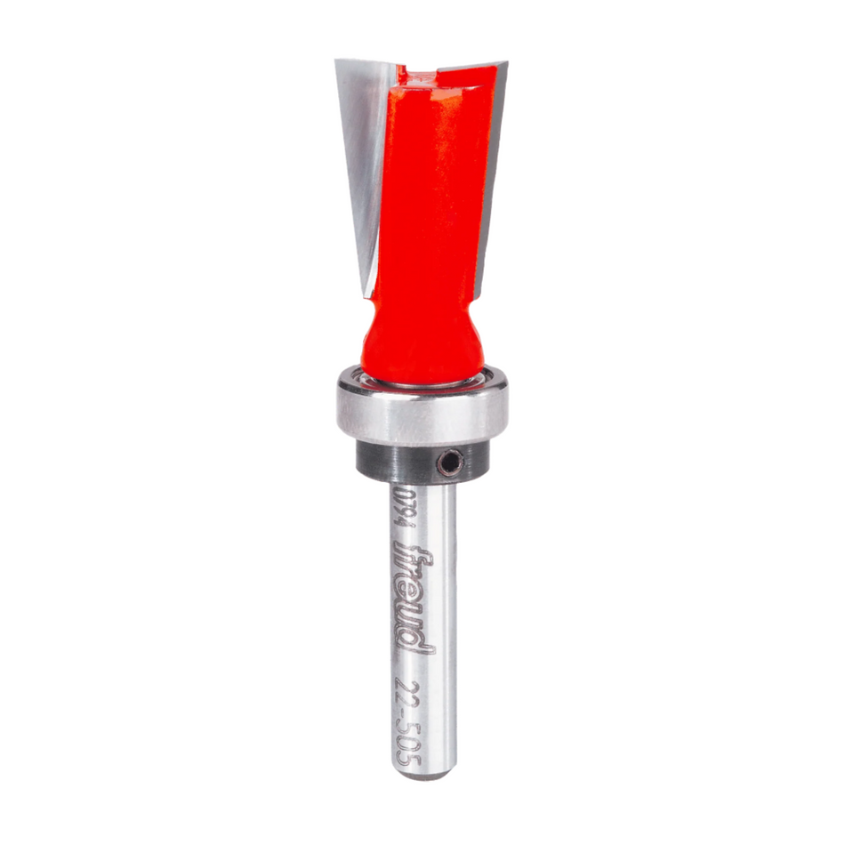 Freud, 22-505 7º Dovetail Router Bit w/Top Bearing 1/4'' Shank