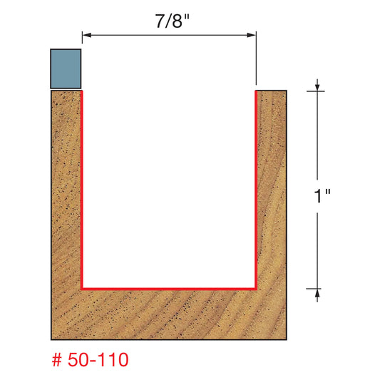 Freud, 50-110 7/8'' Top Bearing Flush Trim Router Bit 1/2'' Shank