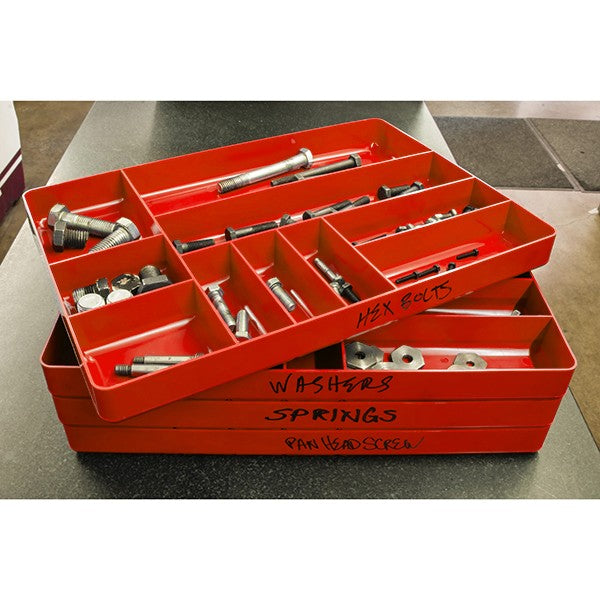 Ernst, 5010 Ten Compartment Organizer Tray - Red