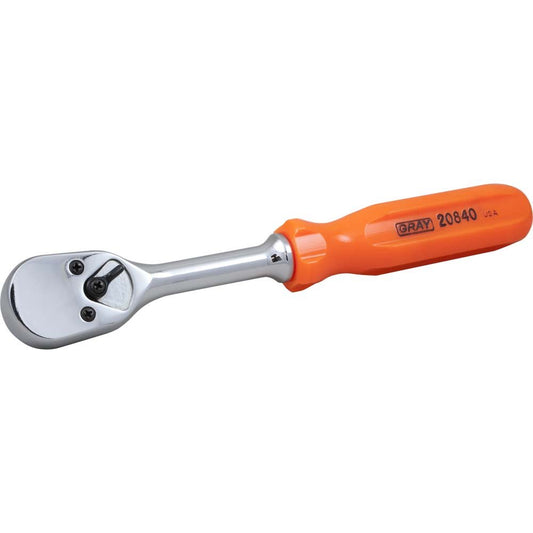 Gray Tools, 20840 3/8'' Reversible Ratchet w/ Screwdriver Handle