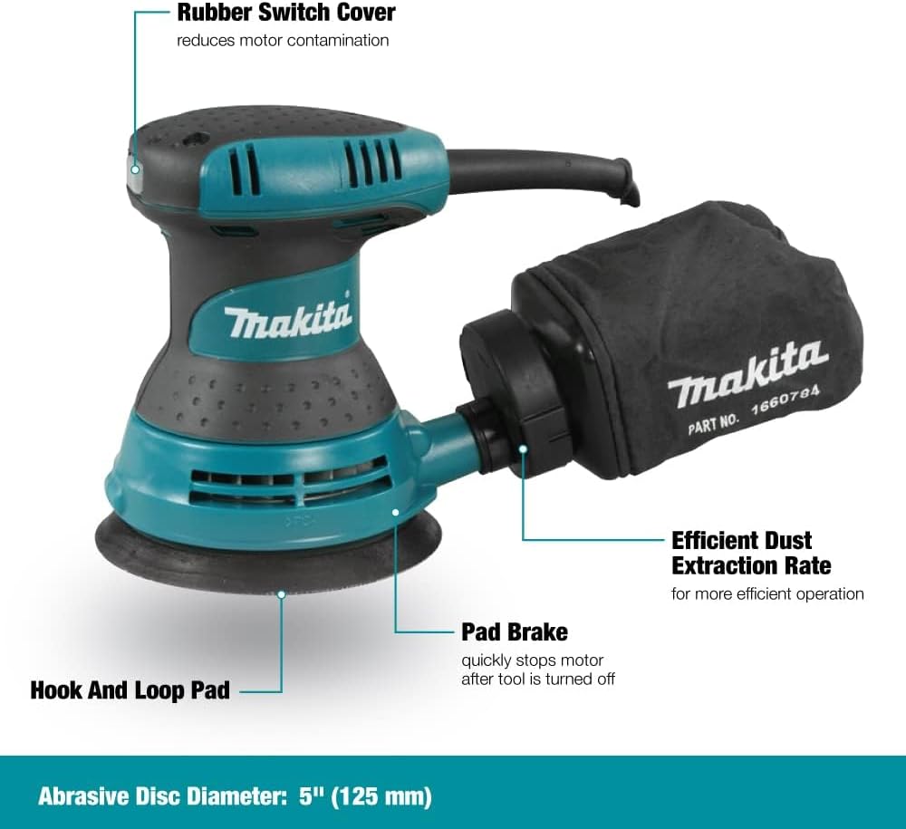 Makita, BO5030 5'' Random Orbit Sander