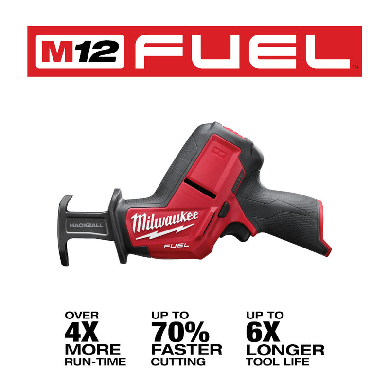 Milwaukee, 2520-20 M12 FUEL 12 Volt Lithium-Ion Brushless Cordless HACKZALL Reciprocating Saw - Tool Only
