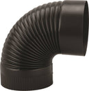 Imperial BM0024 7-inch Woodstove Corrugated Elbow