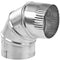 Imperial, GV0282 3-inch Galvanized Adjustable 90° Elbow Duct