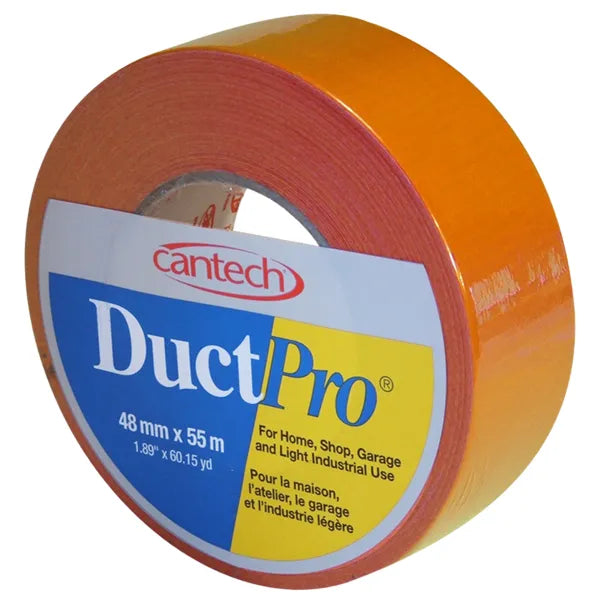Cantech, 39-7114855 Orange Cloth Duct Tape - 48 mm x 55 m