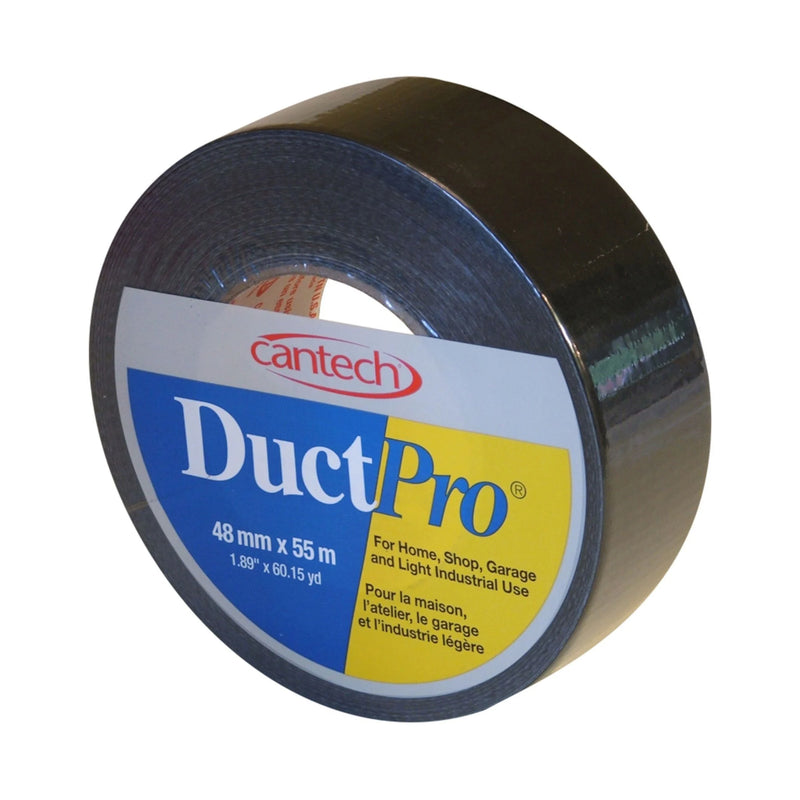 Cantech, 39-7014855 Black Cloth Duct Tape - 48 mm x 55 m