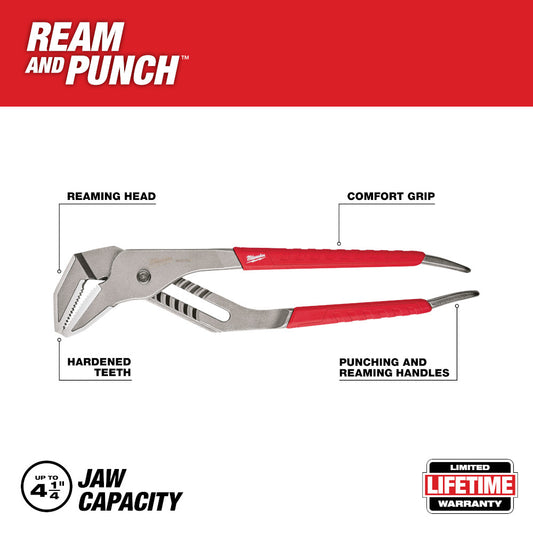 Milwaukee, 48-22-6316 16" Comfort Grip Straight-Jaw Pliers