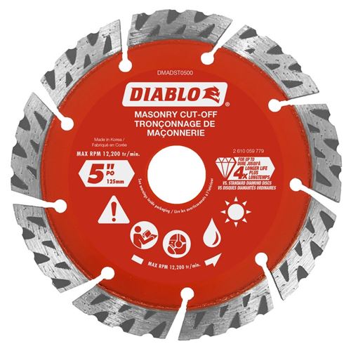 Diablo, Diamond Segmented Turbo Cut-Off Discs for Masonry