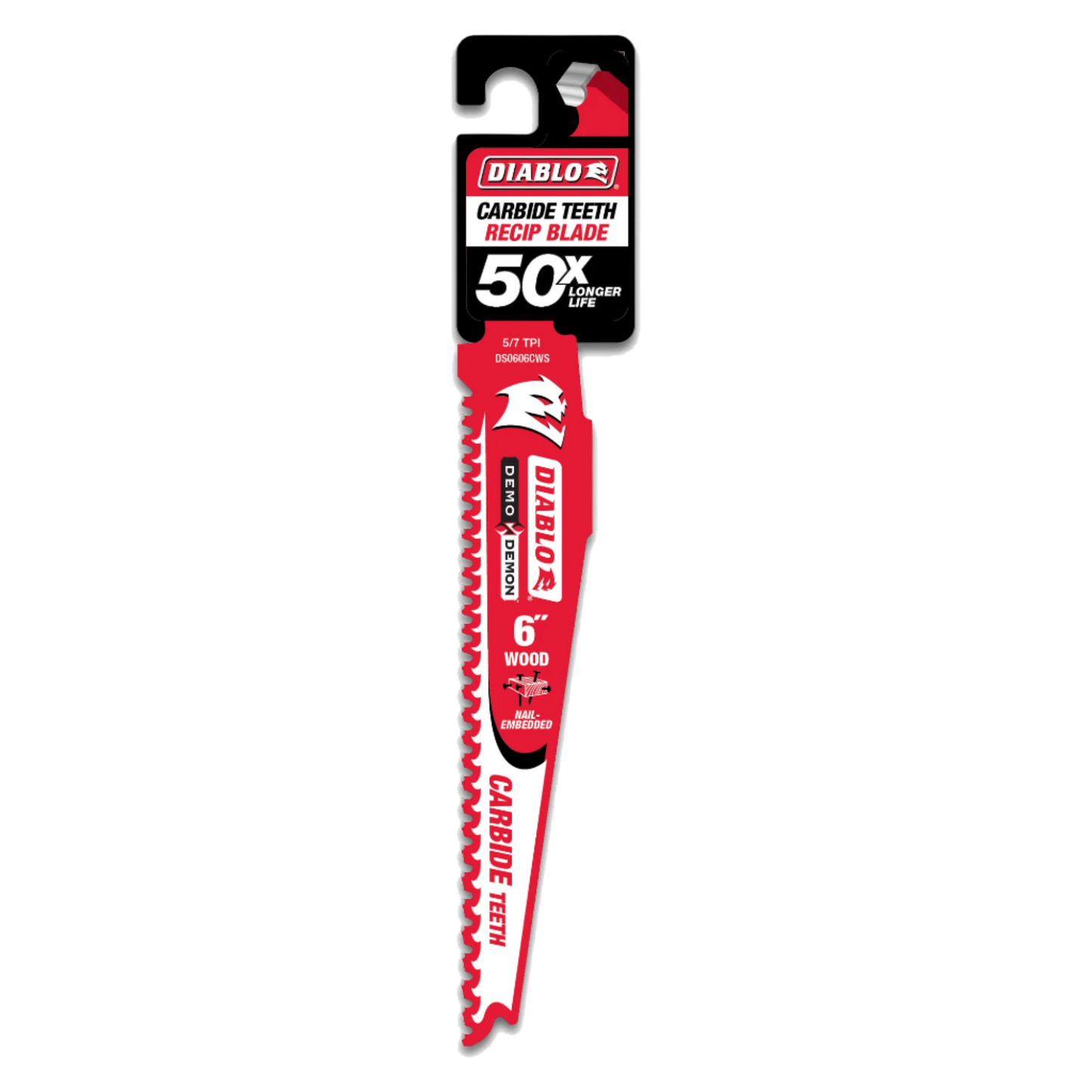 Diablo, DS0606VCWC 6" 5/7 TPI Carbide Tip Reciprocating Saw Blade