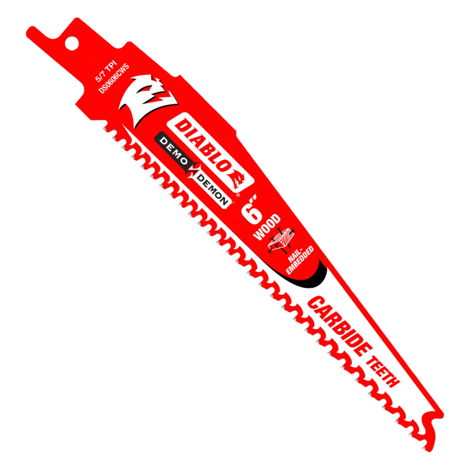 Freud, DS0606VCWC Lame de scie alternative à pointe en carbure de 6 Tpi 6'' 012223500