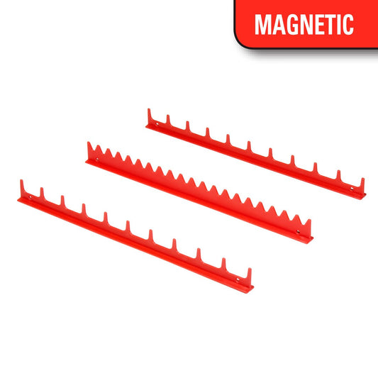 Ernst, 6010M 20 Tool Screwdriver Rail Set w/Magnet - Red