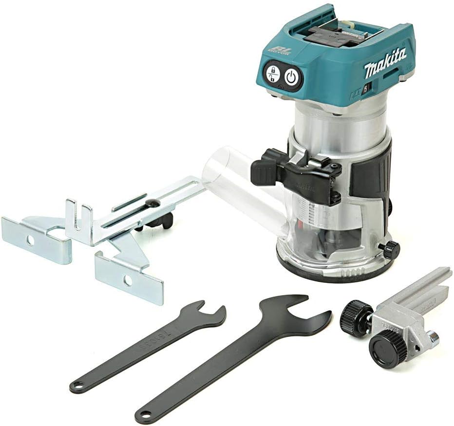 Makita, DRT50ZX4 18V LXT Brushless Router (Tool only) W/Dust Extraction 17033