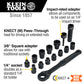 Klein Tools KNECT 3/8-Inch Drive Impact-Rated Pass Through Socket Set, 15-Piece Model # 65400