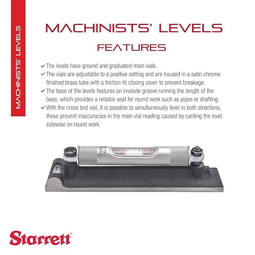Starrett, 98-6 Machinest 6'' Level