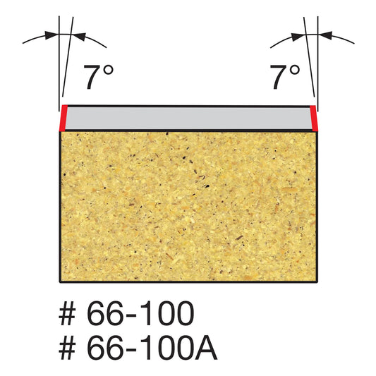 Freud, 66-100 1/4'' 7º Bevel Trim Router Bit 1/4'' Shank