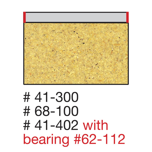 Freud, 68-100 7º Bevel Trim Router Bit 1/4'' Shank