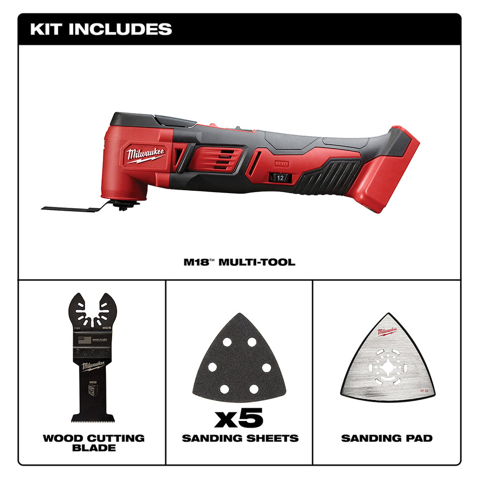 Milwaukee, 2626-20 M18 Multi-Tool - Tool Only