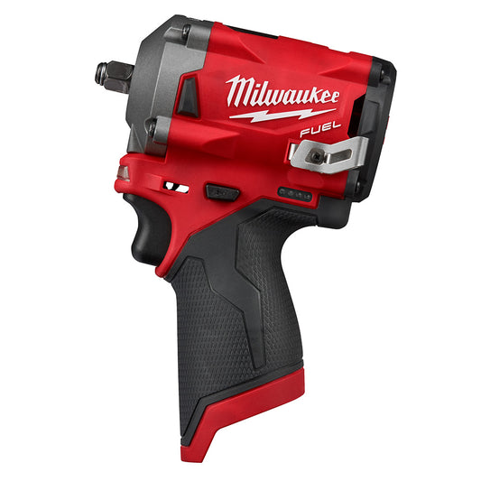 Milwaukee, 2554-20 M12 FUEL 12 Volt Lithium-Ion Brushless Cordless Stubby 3/8 in. Impact Wrench