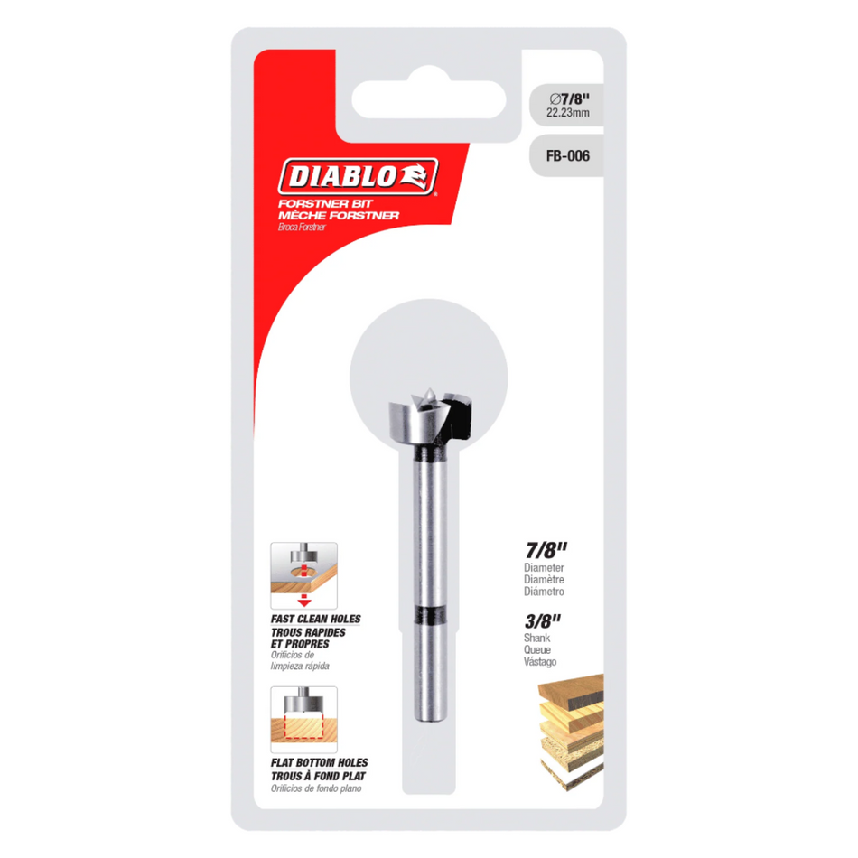 Freud Diablo FB-006 7/8-inch Industrial Forstner Bit