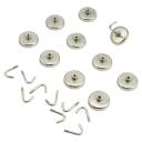 ROK, 70190 1-1/2'' Magnetic Hooks 10pc