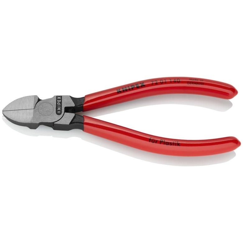 Knipex 1/9 5 1/2" Diagonal Pliers for Flush Cutting Plastics 72 01 140
