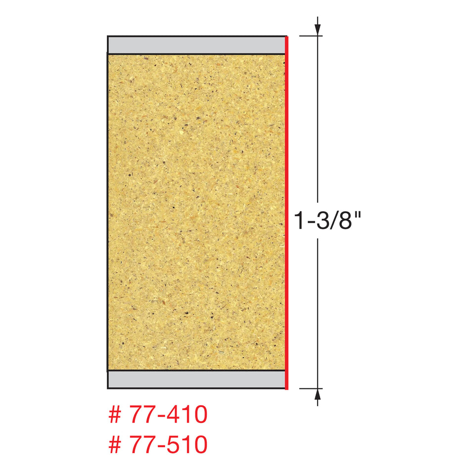 Freud, 77-510 Embout hélicoïdal de compression à mortaise double 1/2'', tige 1/2''
